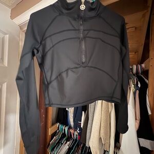 Amazon Black Cropped Sweatshirt